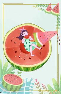 吃瓜挑战贴纸图片,趣味贴纸带你领略欢乐时光