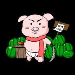 阿呆吃瓜素材图片